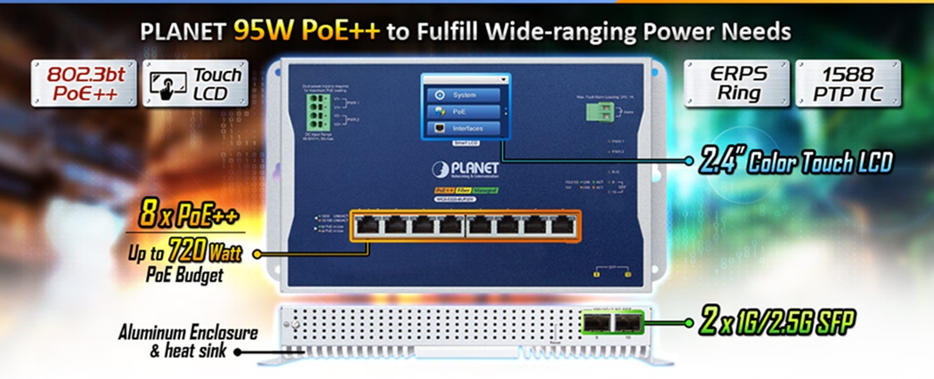 PLANET  Product News: WGS-5225-8UP2SV